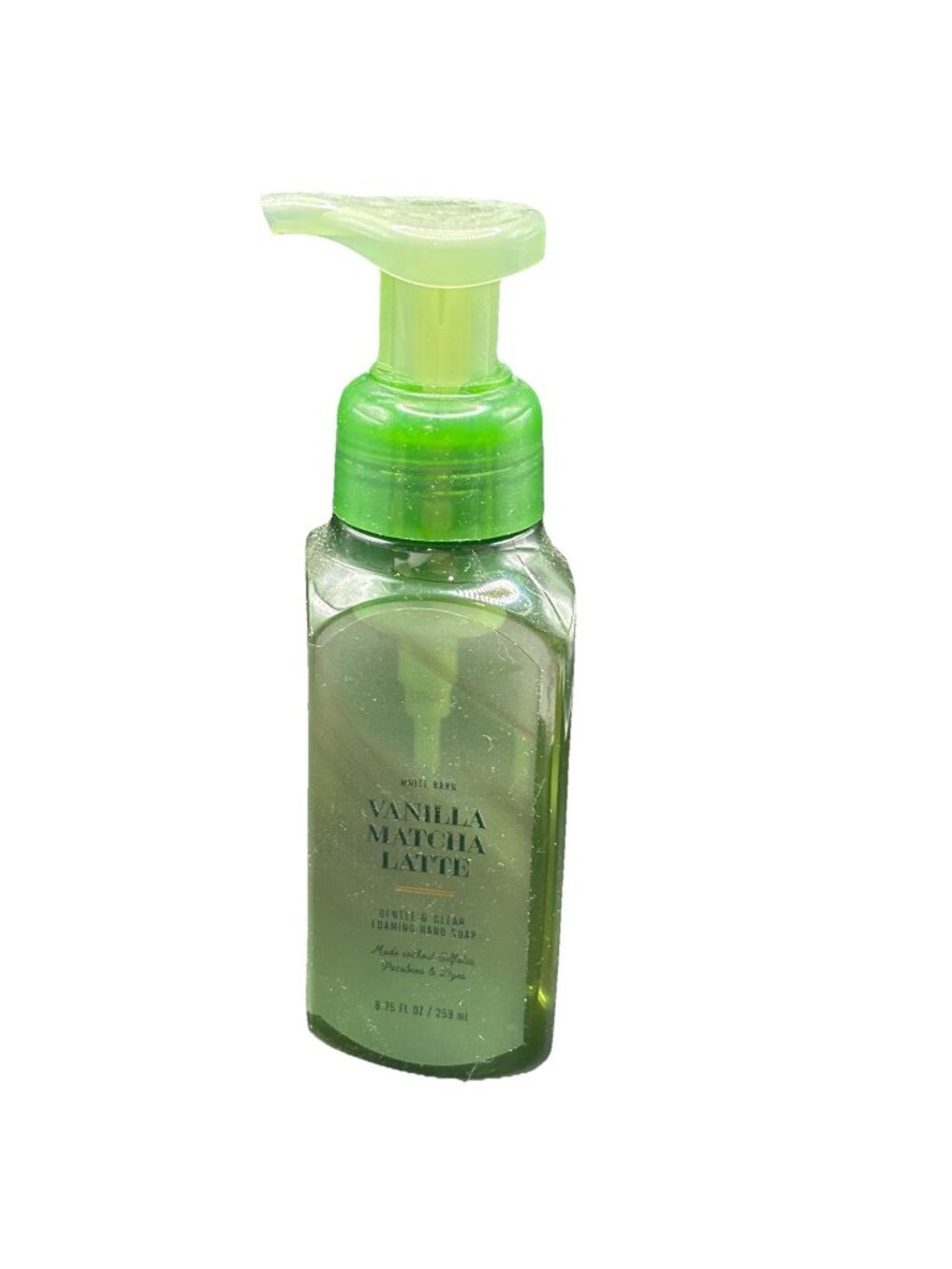 Bath & Body Works Vanilla Matcha Latte Gentle Foaming Hand Soap 8.75 oz Green Te